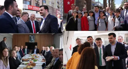 AK Parti Genel Sekreteri İnan, İzmir'de minibüsçülerle buluştu