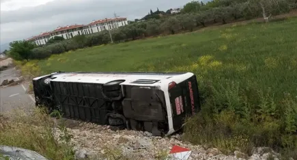Manisa'da feci otobüs kazası!