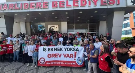 Narlıdere’de işçiler ile sendika arasında anlaşmazlık