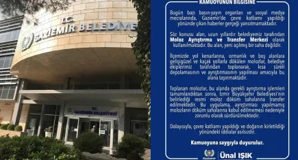 Gaziemir’den çevre katliamı iddialarına yanıt: Alan yeni değil