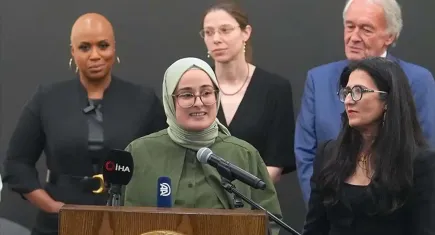 Filistin’e destek verdiği için 45 gün ABD’de gözaltında tutulan Rümeysa Öztürk: Özgürlüğüm ve eğitimimden mahrum kaldım