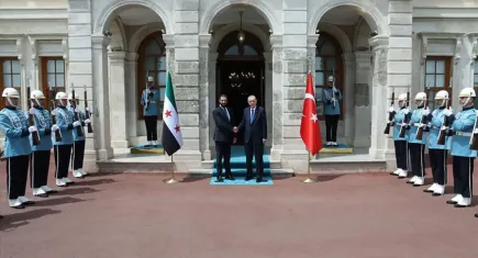 Cumhurbaşkanı Erdoğan, Şara ile Dolmabahçe’de bir araya geldi