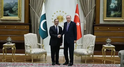 Cumhurbaşkanı Erdoğan, Pakistan Başbakanı Şerif'i kabul ediyor