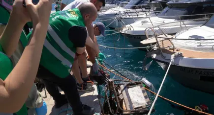 AK Parti İzmir'den Foça'da denizde dip temizliği!