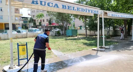 Buca'da bayram hazırlığı: Temizlik ve kurban denetimi yapıldı