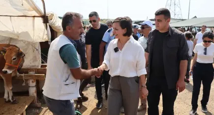 Başkan Kınay modern kurban alanını ziyaret etti