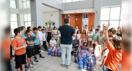 Buca’da plastik kapaklar engelli vatandaşlar için toplanıyor