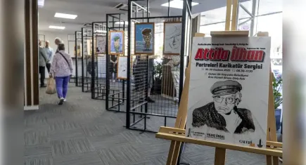 Karşıyaka’da Attila İlhan’a özel karikatür sergisi