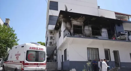 İzmir haber: Bornova'da KOAH hastası kadın evinde çıkan yangında öldü