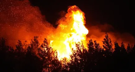 Aliağa’da çıkan yangın 11 saatin sonunda kontrol altına alındı