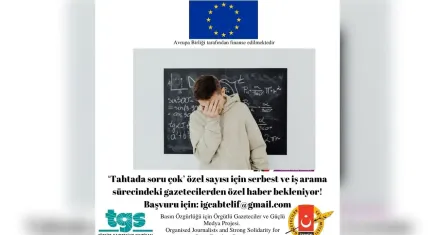 Gazetecilere telif desteği: Tahtada Soru Çok eğitim ekine özel haber çağrısı