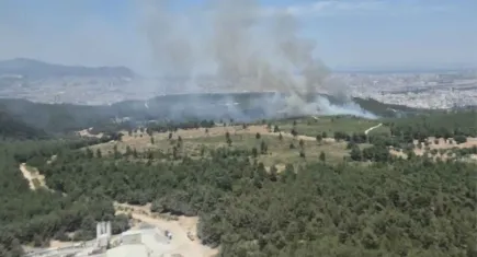 İzmir haber: Buca'da orman yangını