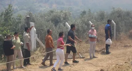 Efes Selçuk'ta yangın: Hızlı müdahale ile kontrol altına alındı
