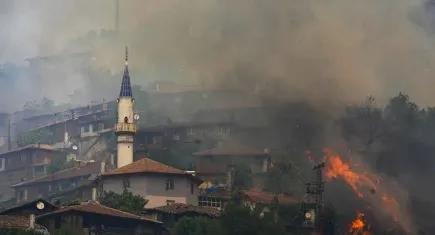 İzmir'in Ödemiş ilçesindeki orman yangınında bir kişi hayatını kaybetti