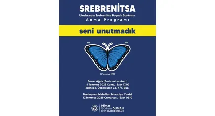 Buca’da Srebrenitsa Soykırımı'nın 30. yılı anması