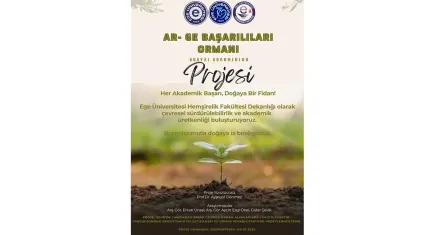 Ege’den sosyal sorumluk projesi:  Ar–Ge Başarılıları Ormanı