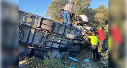 Muğla'da kamyonet devrildi: 1 kişi hayatını kaybetti