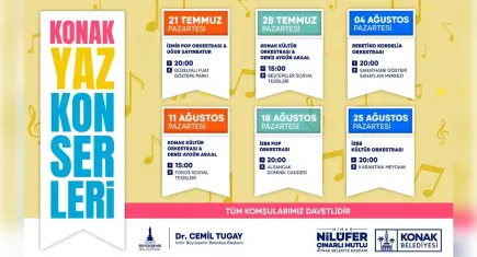Konak’ta sanat dolu yaz: Sıcak yaz ayları müzikle güzelleşecek! 
