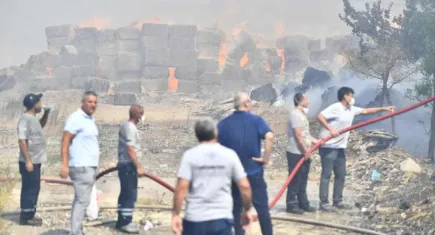 İzmir’de yangın alarmı: Torbalı’da fabrika bahçesi ve zeytinlik, Urla’da otluk alan yandı