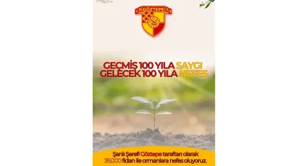 Göztepe taraftarlarından 35 bin fidanla doğaya destek