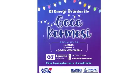 Kadınların emekleri gece kermesi ile buluşuyor