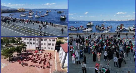 Yurt genelinde Küresel Sumud Filosu’na destek 
