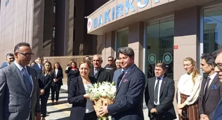 HSK kararnamesiyle görev yeri değişti: Bakırköy Başsavcısı Hüseyin Gümüş ve Vekili Bülent Dinçel’e veda töreni