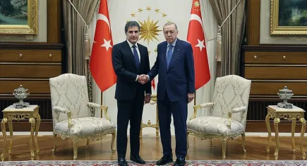 Cumhurbaşkanı Erdoğan, Neçirvan Barzani’yi kabul etti
