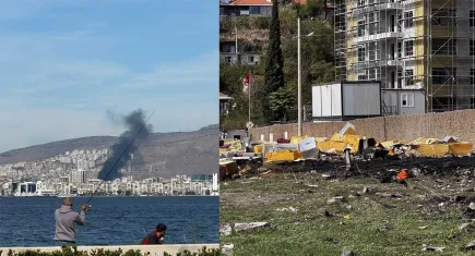 İzmir Karşıyaka'da inşaat atıkları yangını kontrol altına alındı