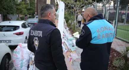 Konak’ta kaçak molozla mücadele sürüyor