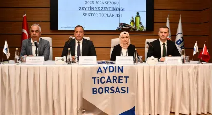 Aydın’da zeytin ve zeytinyağı sektörünün sezonunu masaya yatırdı