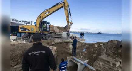 Foça’da taşkın riskine derivasyon kanalı