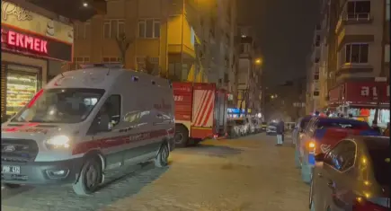 Güngören'de 6 katlı binada korkutan patlama