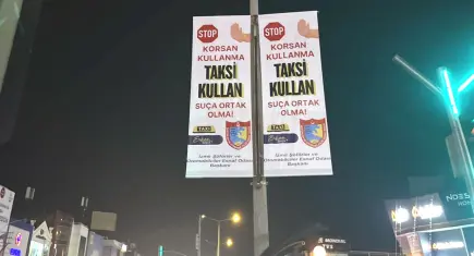 İzmirli taksicilerden korsana karşı şehir genelinde kamu spotu