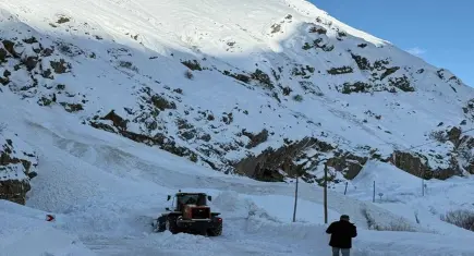 Hakkari'de çığ düştü