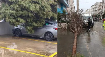 Sağanak ve fırtına İzmir’i vurdu: Büyükşehir ekipleri sahada seferber oldu