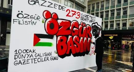 10 Ocak’ta Gazze’nin sesi unutulmadı: İsrail saldırılarında hayatını kaybeden Filistinli gazeteciler için anma
