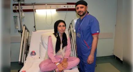 Kalbindeki iki delikle yaşadı, iki ameliyatla hayata döndü