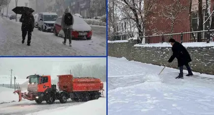 Kar yağışı birçok ilde ulaşımı olumsuz etkiledi
