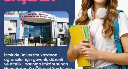 Bayraklı’da kız öğrencilere yurt desteği