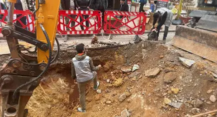 Antalya'da altyapı çalışmasında insana ait kemikler bulundu!