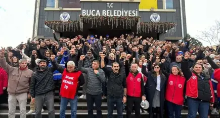 Buca’da alacak krizi büyüdü, işçiler süresiz iş bıraktı