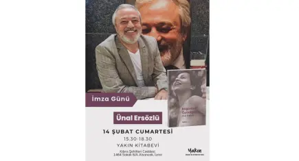 Ünal Ersözlü’nden Böğürtlen Öpücüğü için imza günü