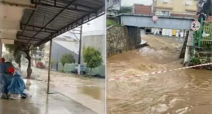 Büyük Menderes Nehri taştı: Kara yolu ulaşıma kapatıldı
