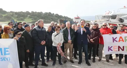 Urla’da doğa nöbeti: Kıyılarımız pazarlık konusu olamaz!