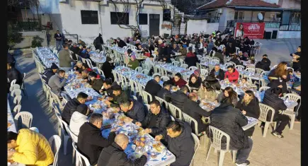Sancaklı’da köy meydanında ramazan coşkusu