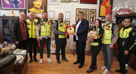 Seferihisar’da RİEDER Kulübü’nden Başkan Yetişkin’e teşekkür ziyareti