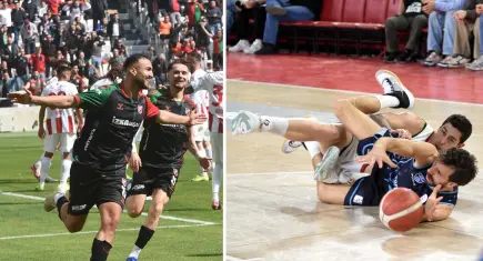 Karşıyaka futbolda yükselirken, baskette düşüyor