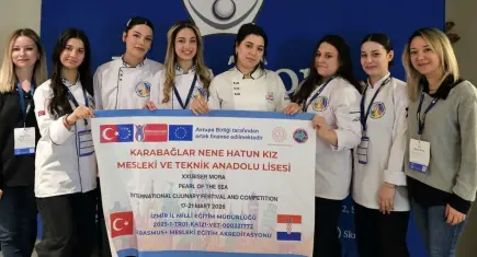 Genç şefler Hırvatistan’dan madalyayla döndü