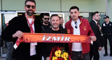 İzmir’de sarı-kırmızı coşku: Galatasaray Göztepe maçı için karşılandı!